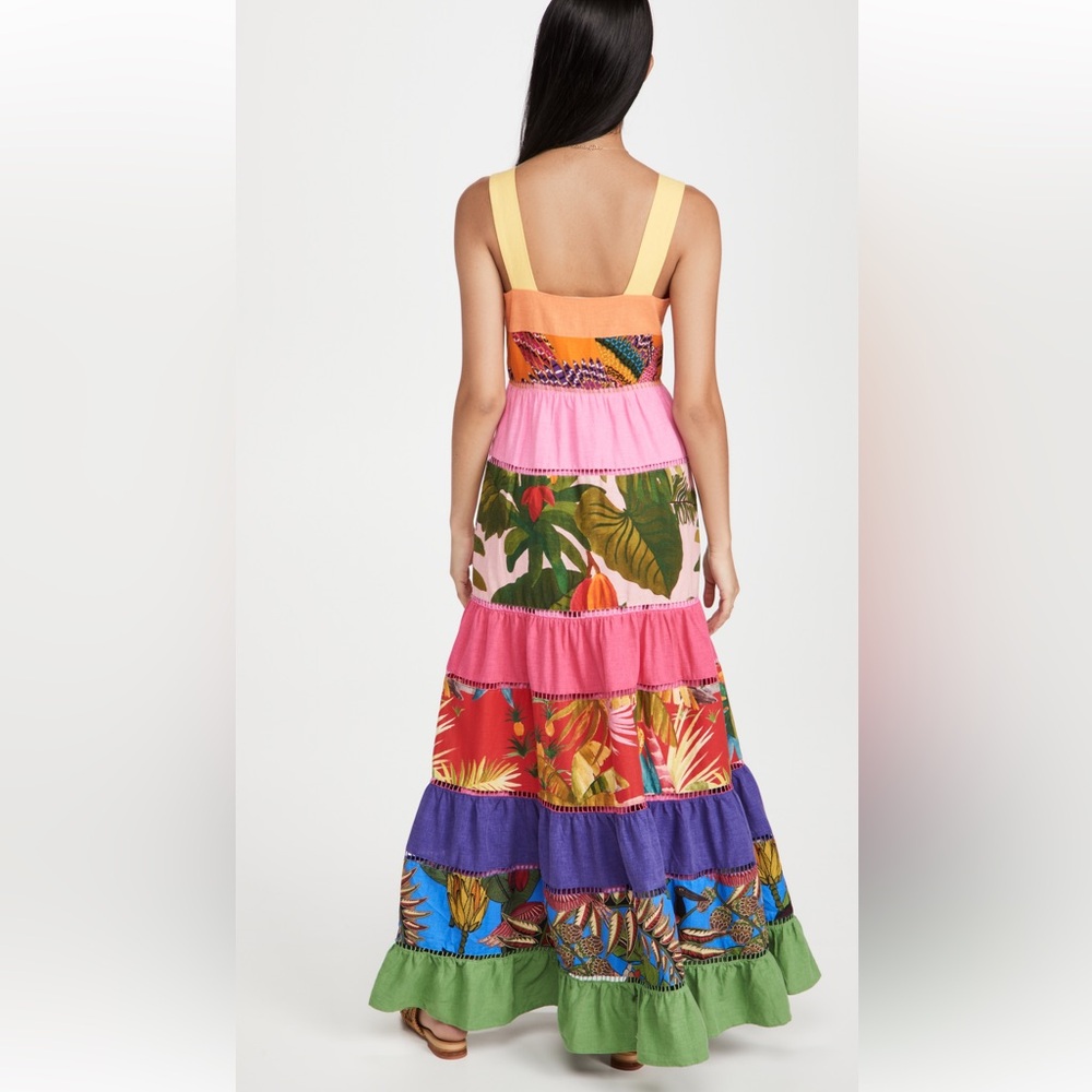 Farm Rio Rainbow Mixed Prints Maxi Dress - Picture 3 of 9